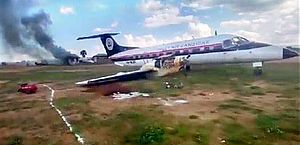 Aviões da Embraer de empresa africana sofrem acidentes similares no mesmo dia e local