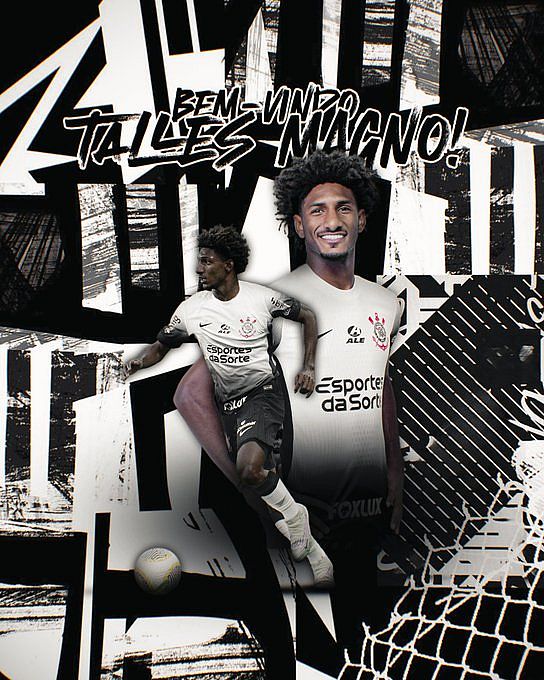 Corinthians anuncia a contratação do atacante Talles Magno por empréstimo