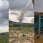 Impressionantes: "tornado" provoca estragos e assusta moradores de Estrela de Alagoas