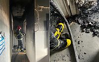Incêndio atinge apartamento e mobiliza bombeiros no Poço; vídeo