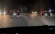 Vídeo mostra motorista supostamente embriagado em "zigue-zague" antes de acidente em Satuba; assista