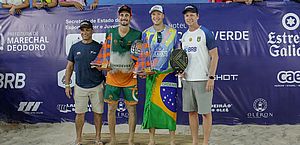 Brasileiros levam títulos em noite histórica do Macena Open, na Praia do Francês