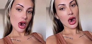 Andressa Urach choca ao admitir que bifurcar língua foi provocação aos religiosos