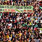 Milhares de indígenas participaram de marcha em Brasília nesta terça (23)