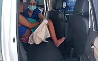 Vídeo: mulher dá à luz menina dentro de viatura do Grupamento Aéreo, em Maceió