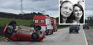 Alagoanas, mãe e filha morrem após carro capotar em rodovia de Pernambuco