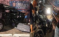 Grave acidente entre carro e moto deixa três vítimas na Avenida Leste-Oeste