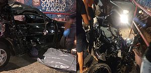 Grave acidente entre carro e moto deixa três vítimas na Avenida Leste-Oeste