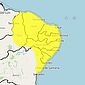 Inmet divulga novo alerta amarelo de chuvas intensas para todo estado de Alagoas