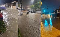 Chuva intensa deixa Maceió e região debaixo d'água entre a noite e a madrugada; veja vídeos