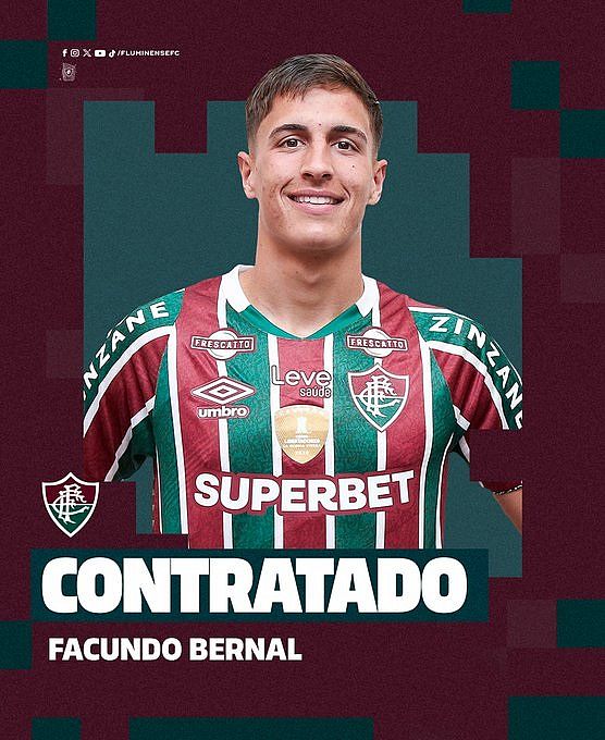 Fluminense anuncia joia uruguaia Facundo Bernal