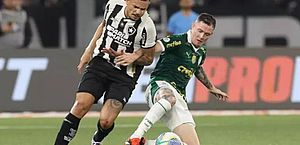 Em jogo direto, Botafogo bate o Palmeiras em casa e se isola na liderança do Brasileirão