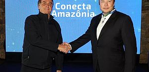 Elon Musk se encontra com o presidente Jair Bolsonaro no interior de SP