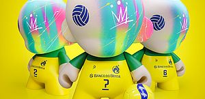 Em parceria com a CBV, artista alagoano cria toy art exclusivo para homenagem à ex-atletas olímpicas do vôlei brasileiro