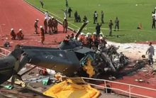 Helicópteros batem no ar e 10 morrem; vídeo mostra momento exato do acidente