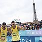 André e George largam com boa vitória sobre dupla marroquina no vôlei de praia em Paris-2024